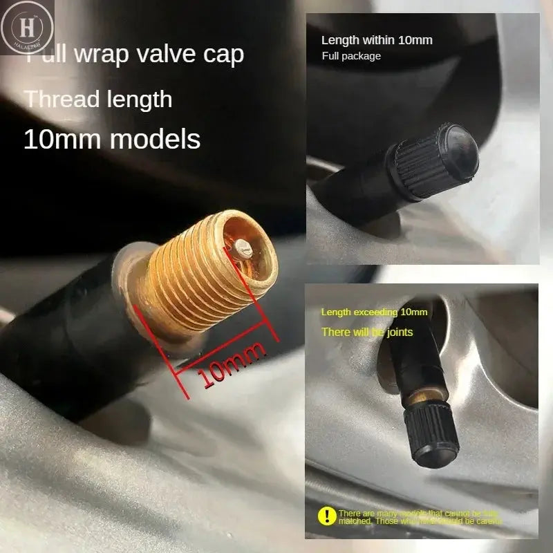 Tire Valve Dust Caps Stem Covers Plastic Car Wheel Tire Valve Tyre Stem Air Caps Auto Bike Bicycle Truck Motorcycle Accessories HALALZEN