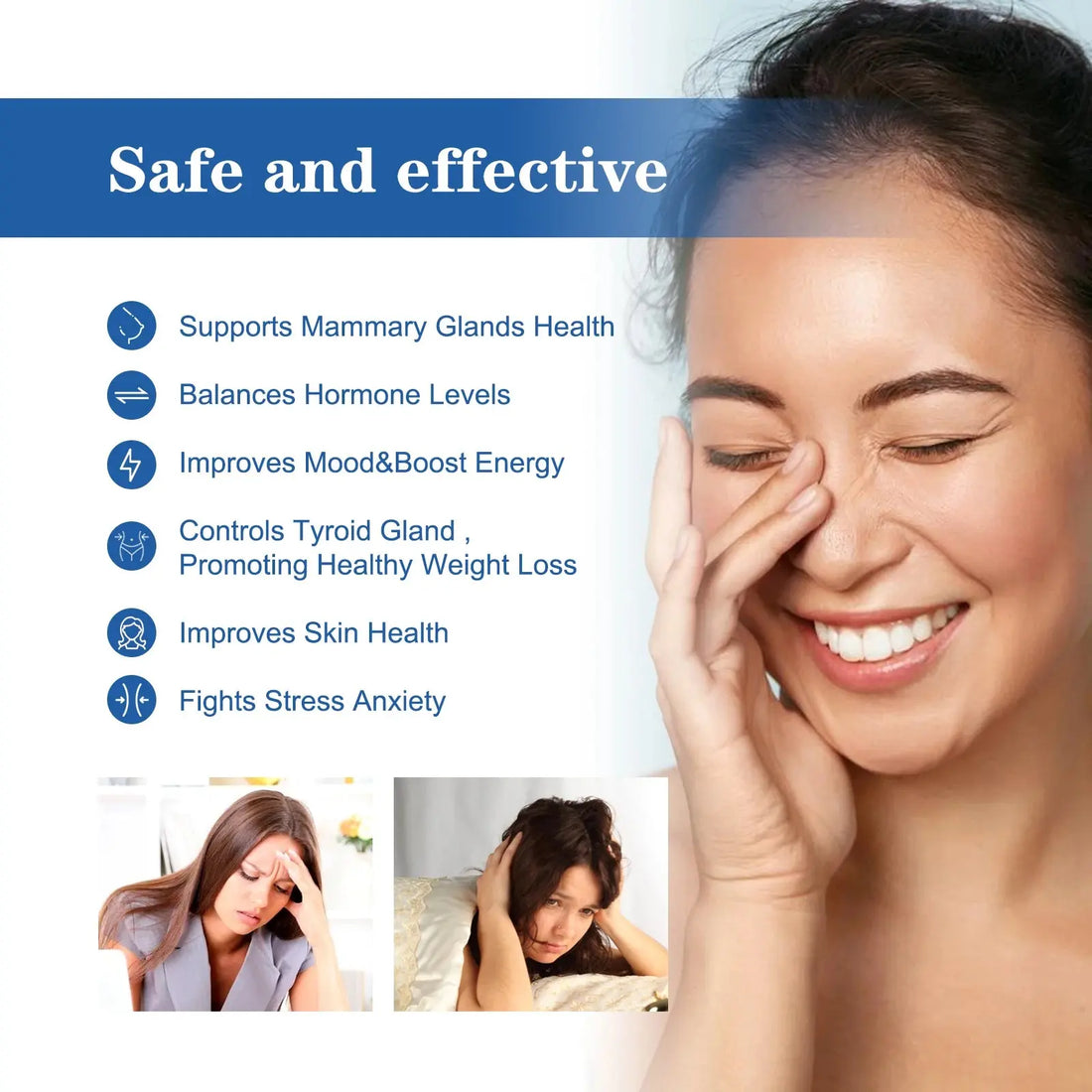 100ml Estrogen Relief Cream Natural Ingredients Women Menopause Balancing Cream Portable Relieve Massage for Health Body Care HALALZEN