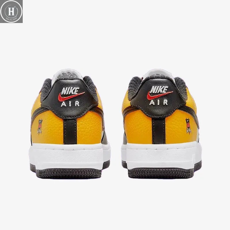 Nike genuine Air Force 1 children's low cut spliced wear-resistant board shoes DQ7779-700 HALALZEN