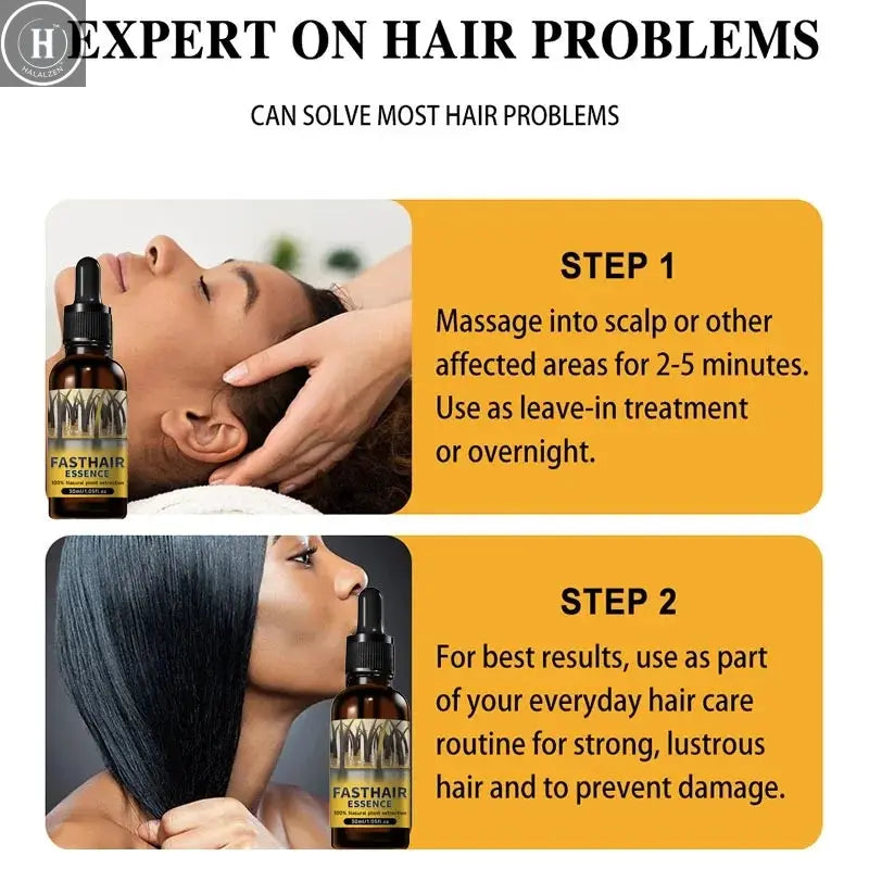 Hair growth plant essence oil beauty care anti hair loss essence natural repair damaged hair HALALZEN