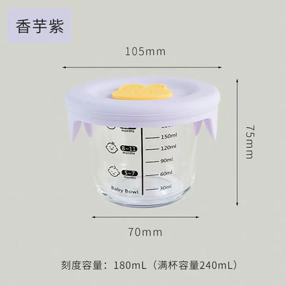 Mini Glass Bowl with Silicone Lid