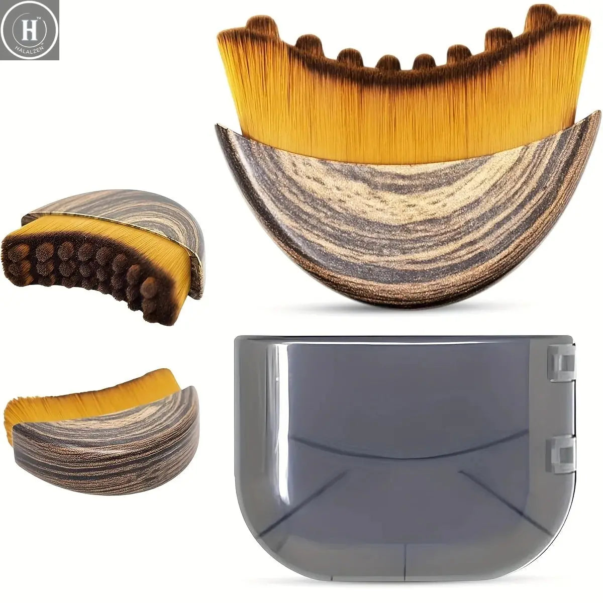 1/3 Pack Lymphatic Contour Facial Brush Gua Sha Eye and Neck Care Brush Lymphatic Contour Brush Crescent Brush Facial Brush Massage Care Brush Cleansing Brush HALALZEN