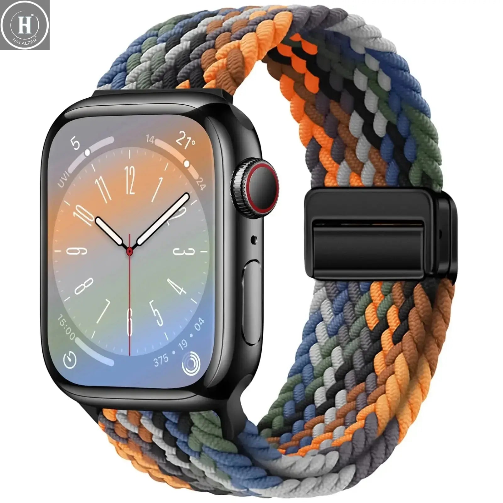 Braided Strap For Apple Watch Bands 40mm 45mm 41mm 44mm 42/46mm 49mm magnetic Bracelet iWatch series se 7 5 6 8 9 10 11 Ultra3 2 HALALZEN