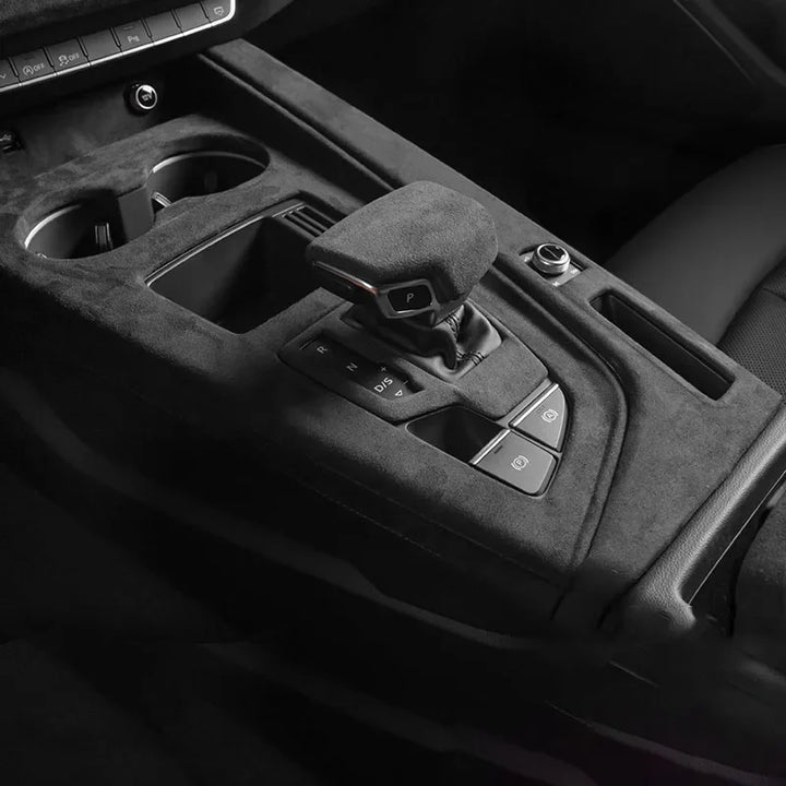 For Audi A4L A4 B9 Avant Allroad A5 S4 S5 Alcantara Suede Interiors Overlay Mouldings Panels Protective Cover Decorative Shell