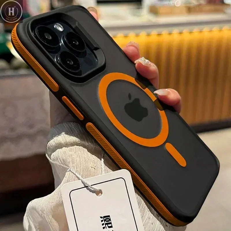 New Bicolor Matte Frosted Magnetic Phone Case For iPhone 17 16 15 14 Plus Pro Max Translucent Shockproof Hard Cover Halalzen UK