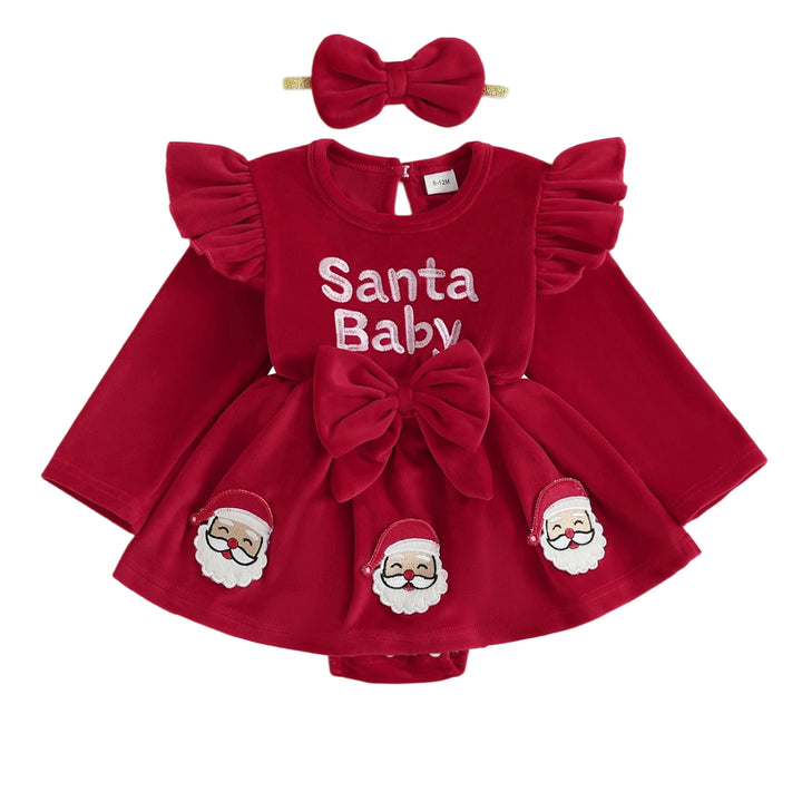 Toddler Boy Christmas 2 Piece Outfits Reindeer Print Long Sleeve Round Neck Romper Pants Hat Set Cute Xmas Costume for Kids