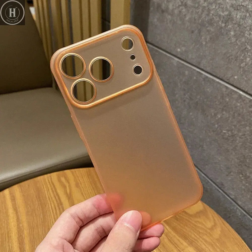 Newest Ultra Thin Frosted Phone Case for iPhone 17 Pro Max 12 13 14 15 16 Pro Max 17Air Plus 0.3mm Slim Matte PP Cover Halalzen UK