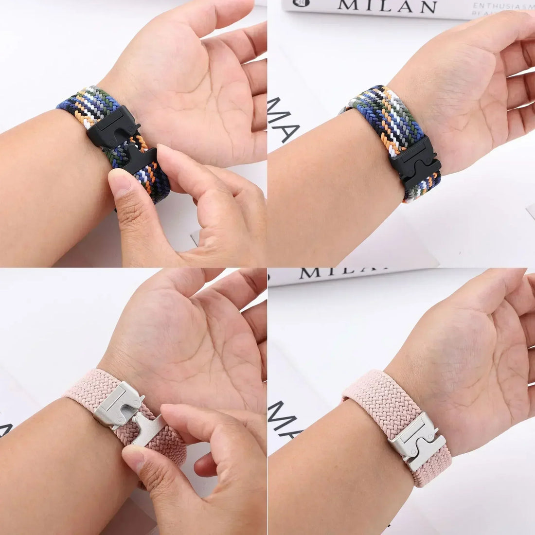 Parachute Braided Strap For Apple Watch Ultra 3/2 Band 49mm 46mm 45mm 42mm 44mm 41mm Nylon Bracelet iWatch 11 10 9 8 7 6 SE Belt