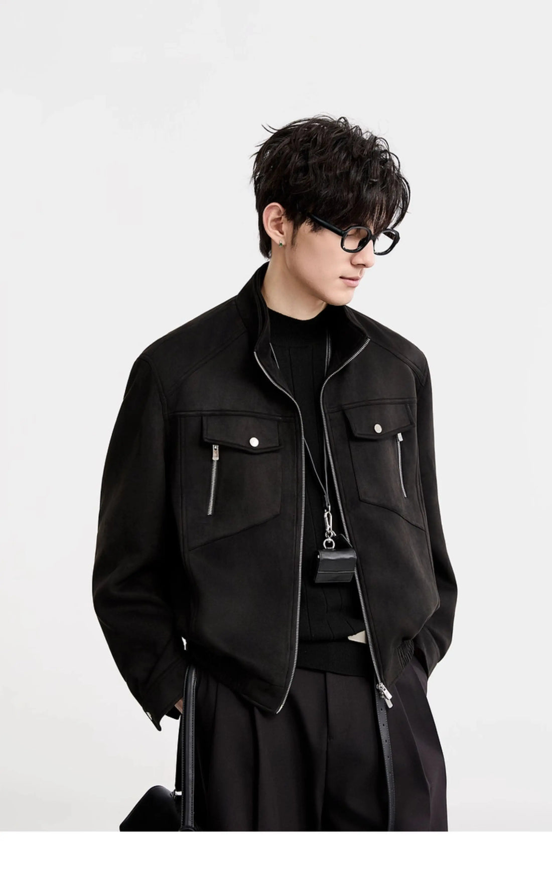 Spring and Autumn New Men's Jacket, Fashionable and Trendy Short Top Jacket, Retro Casual Jacket