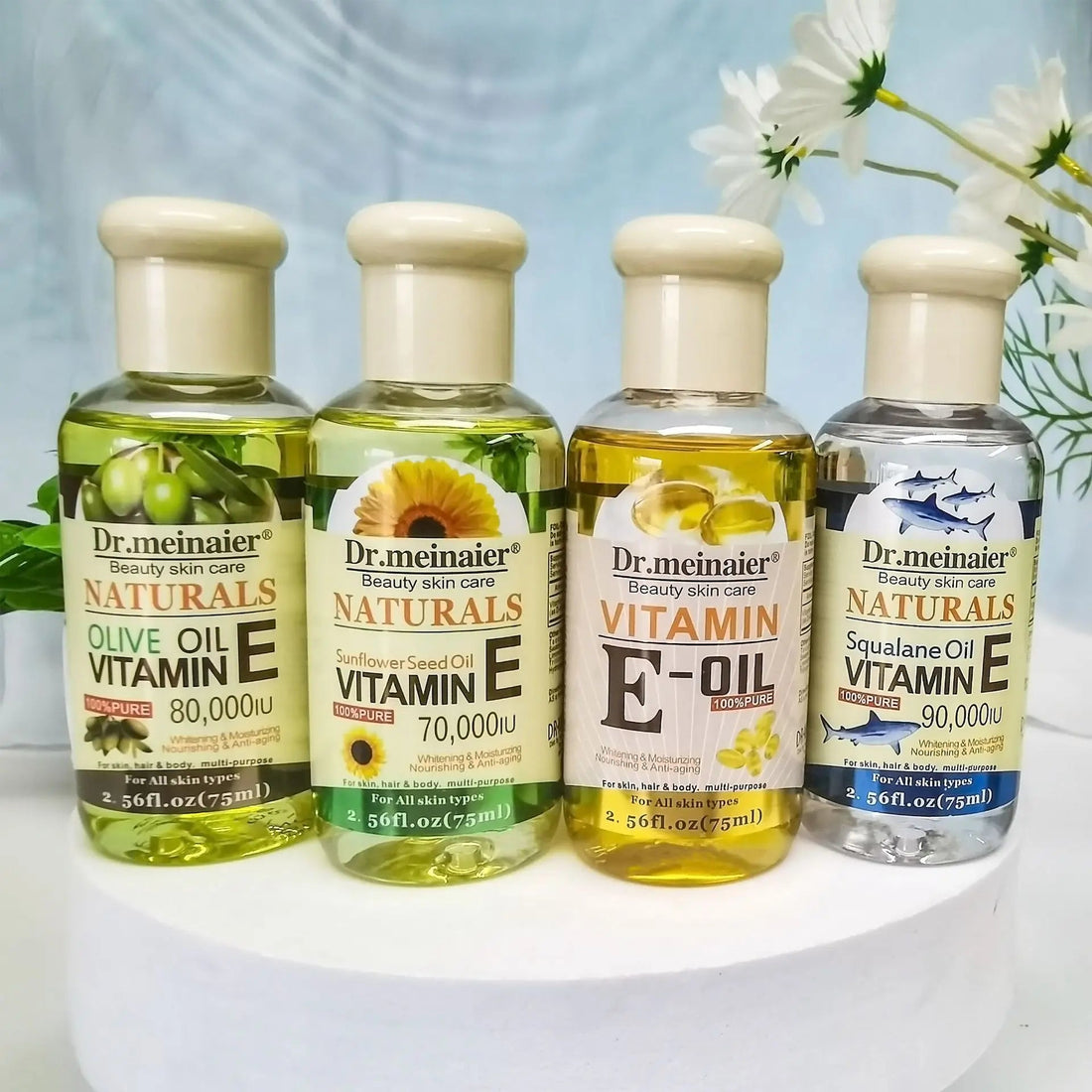 NEW Vitamin E Face Essence Oil Morning & Night Shrink Pores Korean Brightening Skin Care Essence 75ml HALALZEN