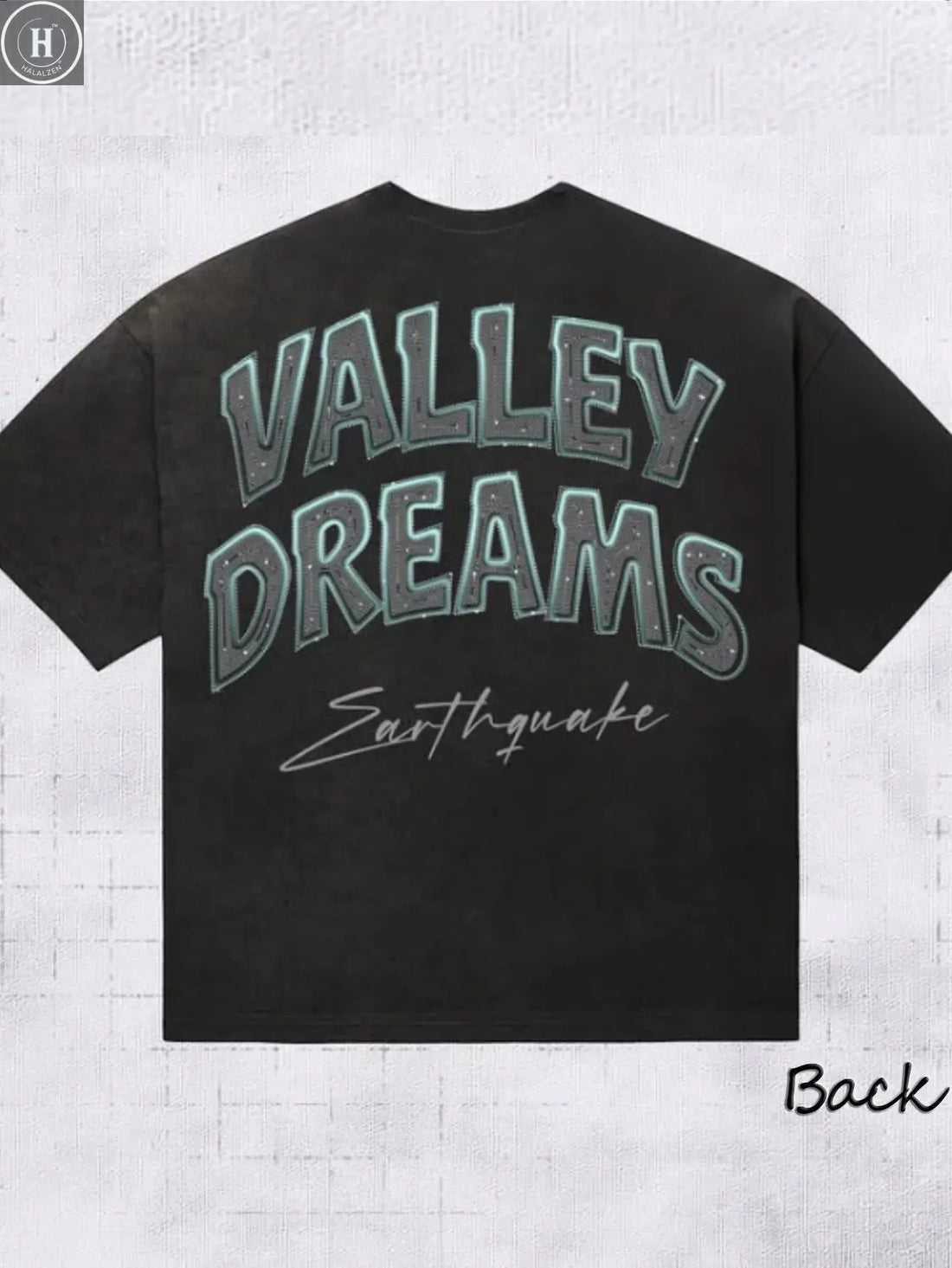 Valley Pattern 100% Cotton Soft, Comfortable and Casual Men's T-shirt, Sports and Fitness Outerwear, Travel Top HALALZEN