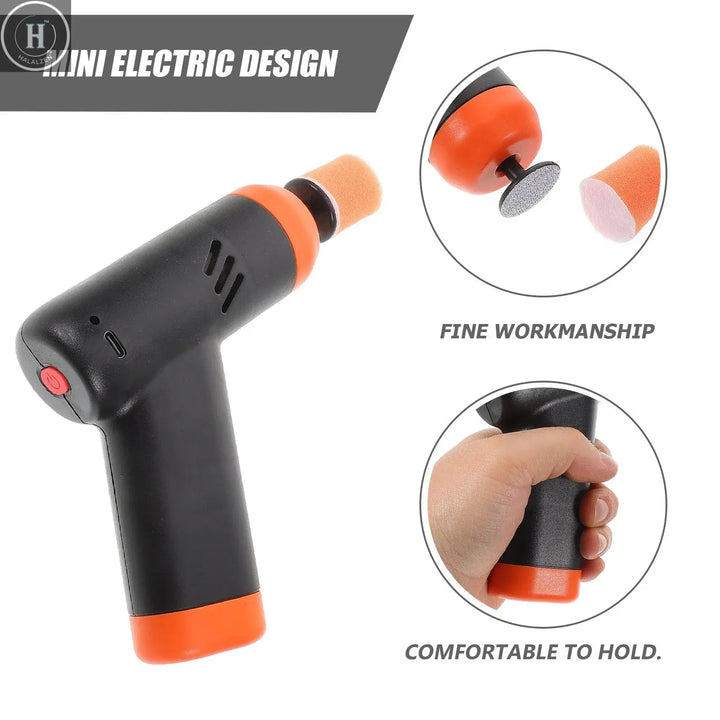 Cordless Polishing Machine Portable Rechargeable Buffer Polisher Kit Car Detailing Scratch Repair Waxing HALALZEN