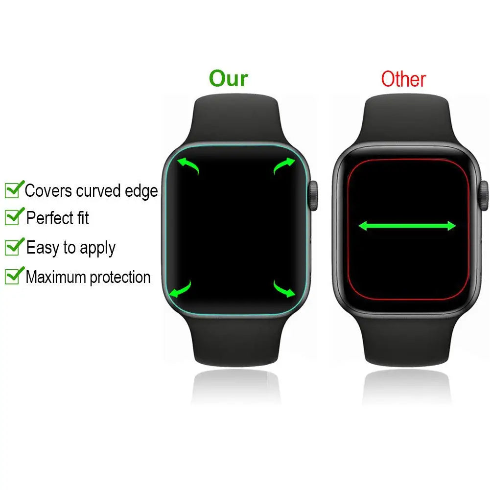 Soft Hydrogel Screen Protector Film For Apple Watch 7 6 SE 5 4 3 40MM 44MM 42MM 38MM Not Glass for iWatch 8 Ultra 41MM 45MM 49MM