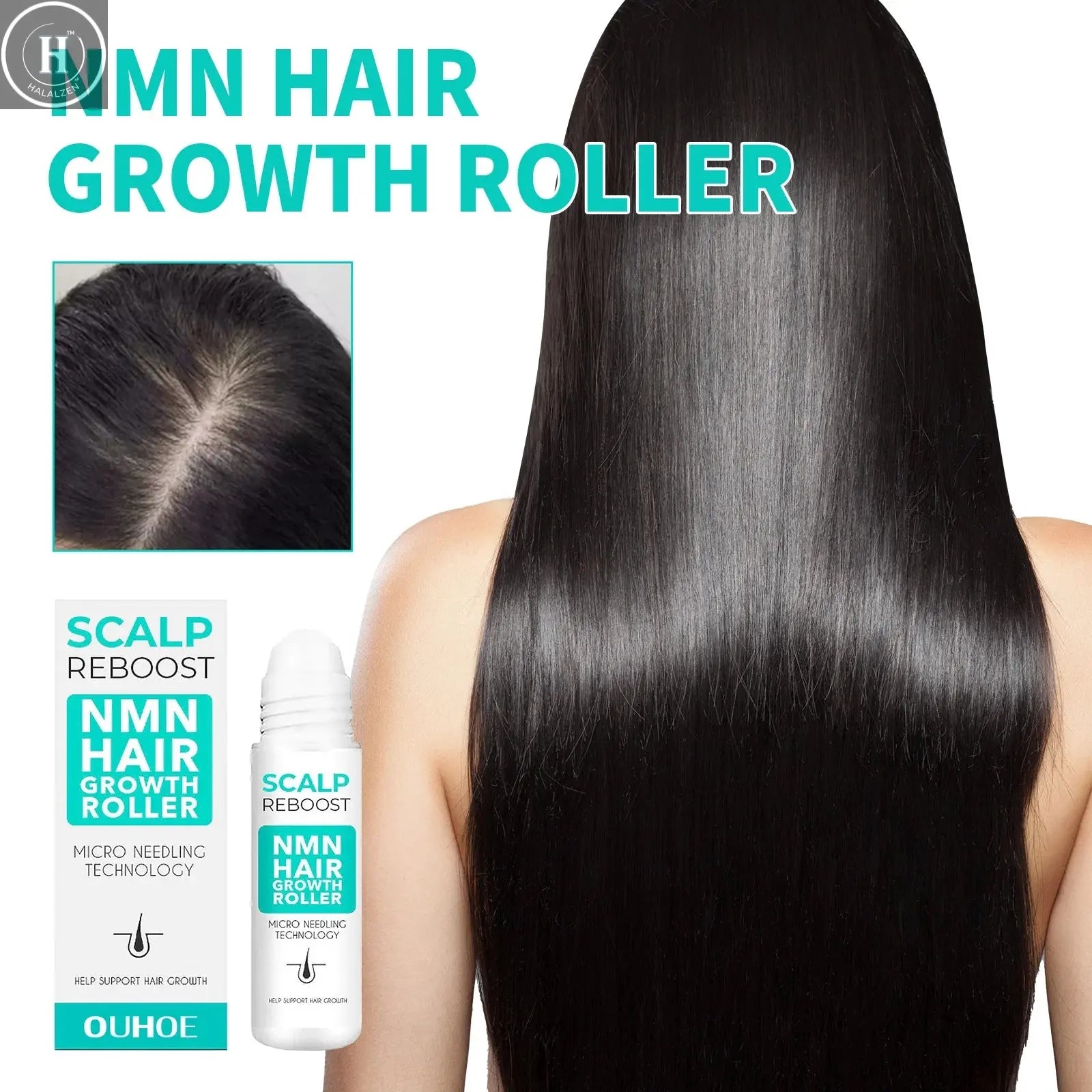 Dense Hair Ball Essence Thick Hair Root Strong Hairline Firm Hair Prevent Hair Loss Hair Care Serum Oil Hair Growth Roller HALALZEN