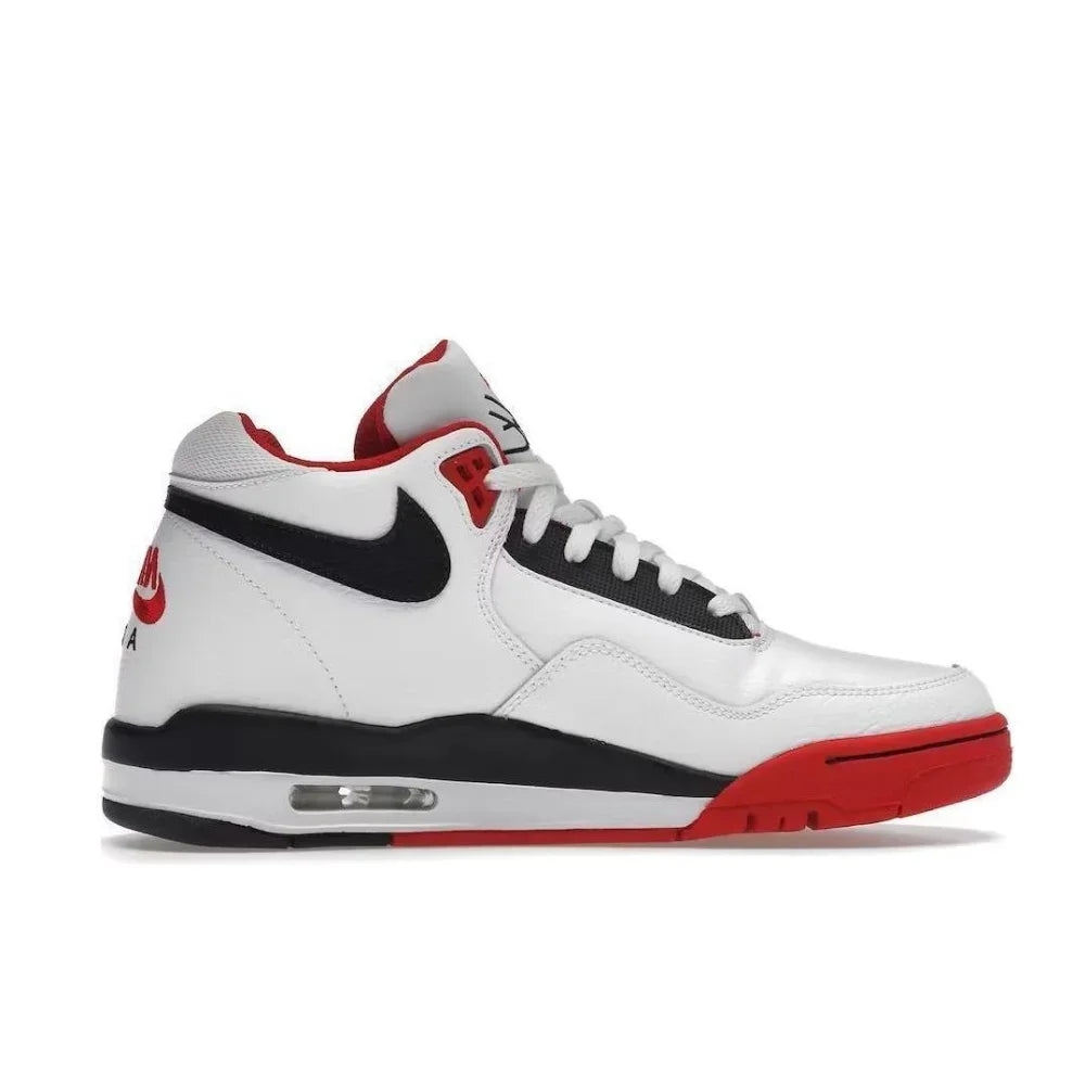 NIKE Original Flight Legacy comfortable and versatile men's mid-top retro basketball shoes red and white