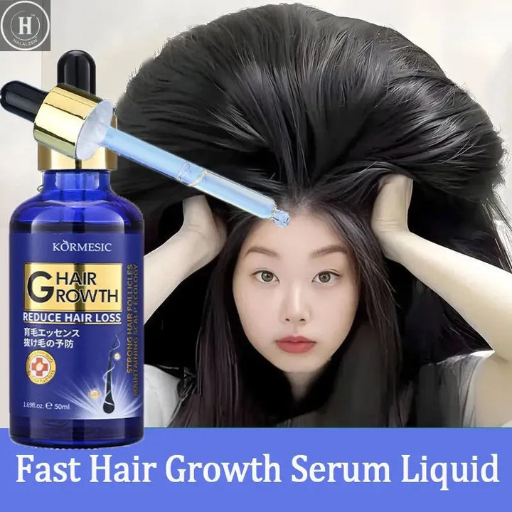 Hair Growth Serum Anti Loss Regrowth Hair Growth Oil Prevent Baldness Repair Damage Scalp Massage Moisturizing Nourish Hair Care HALALZEN