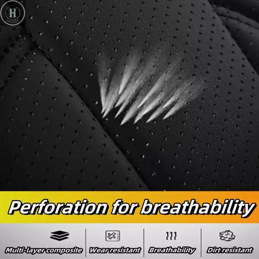 1 Set Quality Car Seat Protector For TOYOTA Car Seat Covers 5-Seats Full Set NAPA Leather Front & Rear Protector Car Accessories HALALZEN