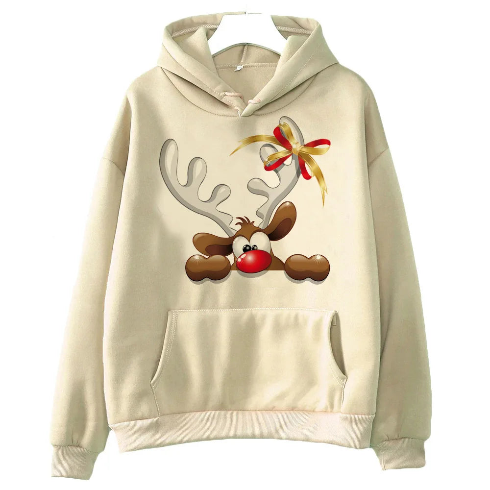 Christmas hoodie Y2K anime soft fabric winter female tracksuits comfortable printed design pattern