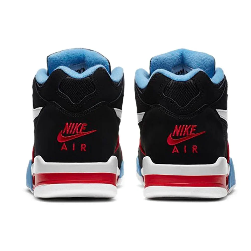 NIKE Original Flight Legacy comfortable and versatile men's mid-top retro basketball shoes red and white