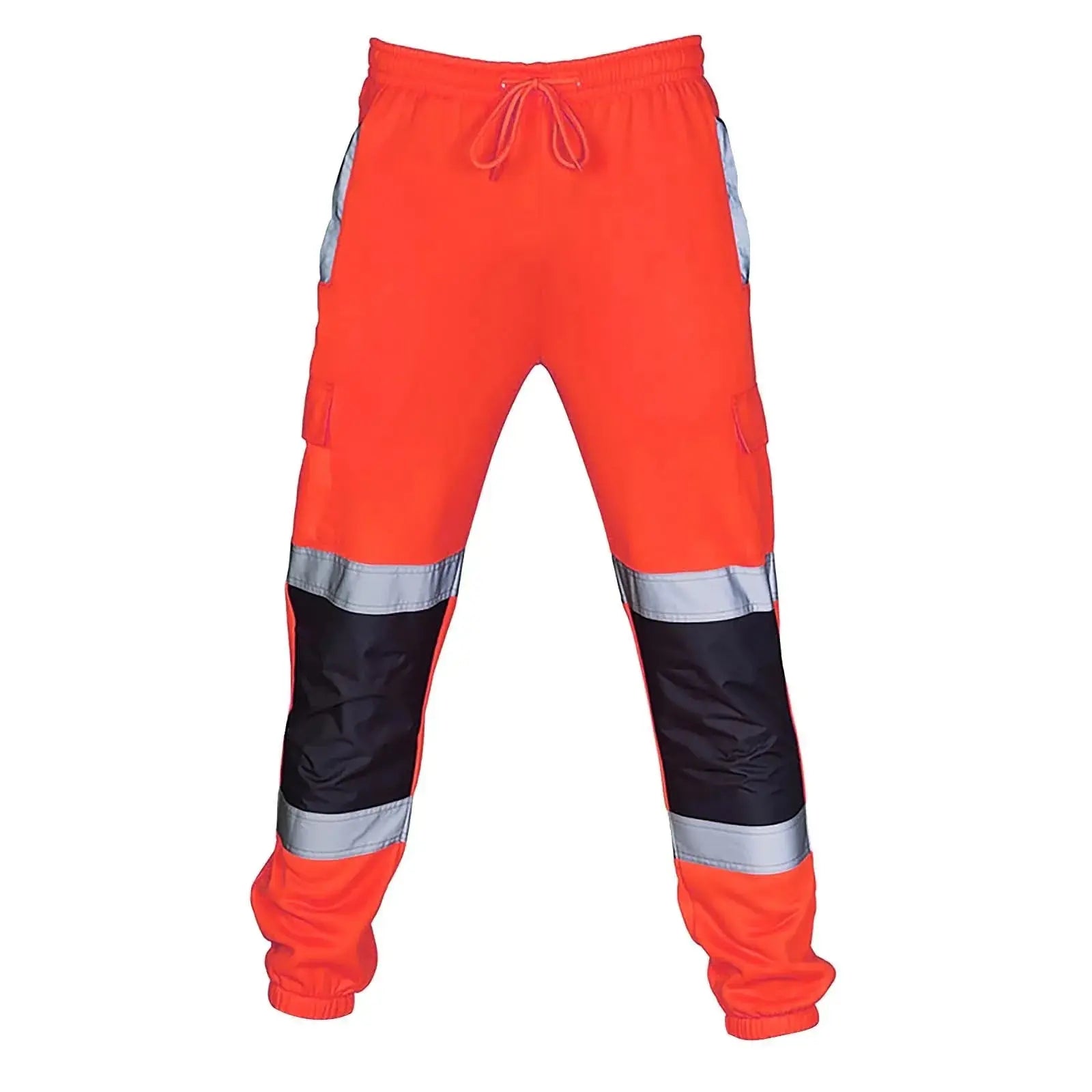 Reflective Stripes Strips Pants Men Work Trousers Hi Vis Pants High Visibility Work Wear Pants Road Construction Safety Trousers Halalzen UK
