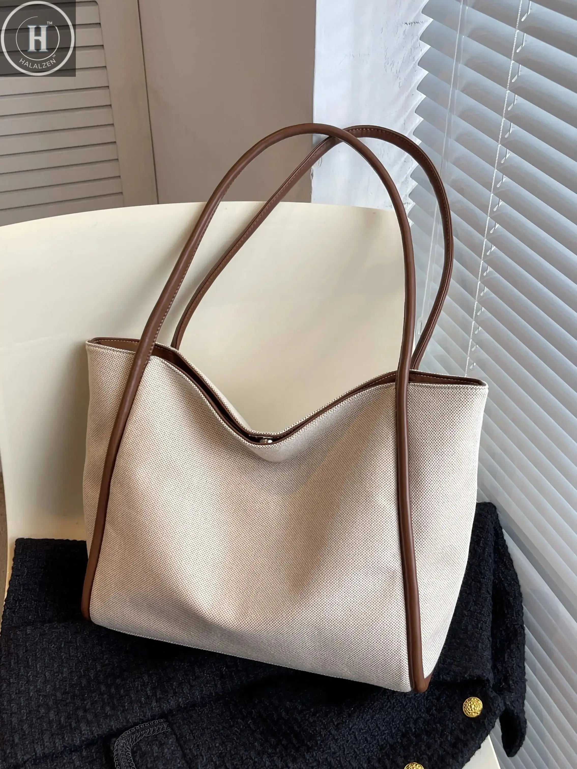 1 Piece Ladies Large Capacity Shoulder Tote Bag fashion Commuter Women's Bag Suitable for Mommy Daily HALALZEN