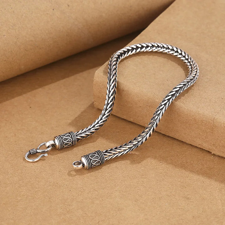 925 Sterling Silver Bracelet Chain Vintage for Men Women Luxury Wedding Jewelry Engagement Fashion Party Gifts