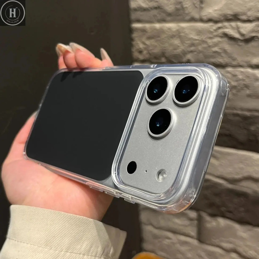 Fashion Color Block Transparent Edge Phone Case For iPhone 15 16 17 Pro Max 17Air TPU Shockproof Armor Shell for 17pro 16proMax Halalzen UK