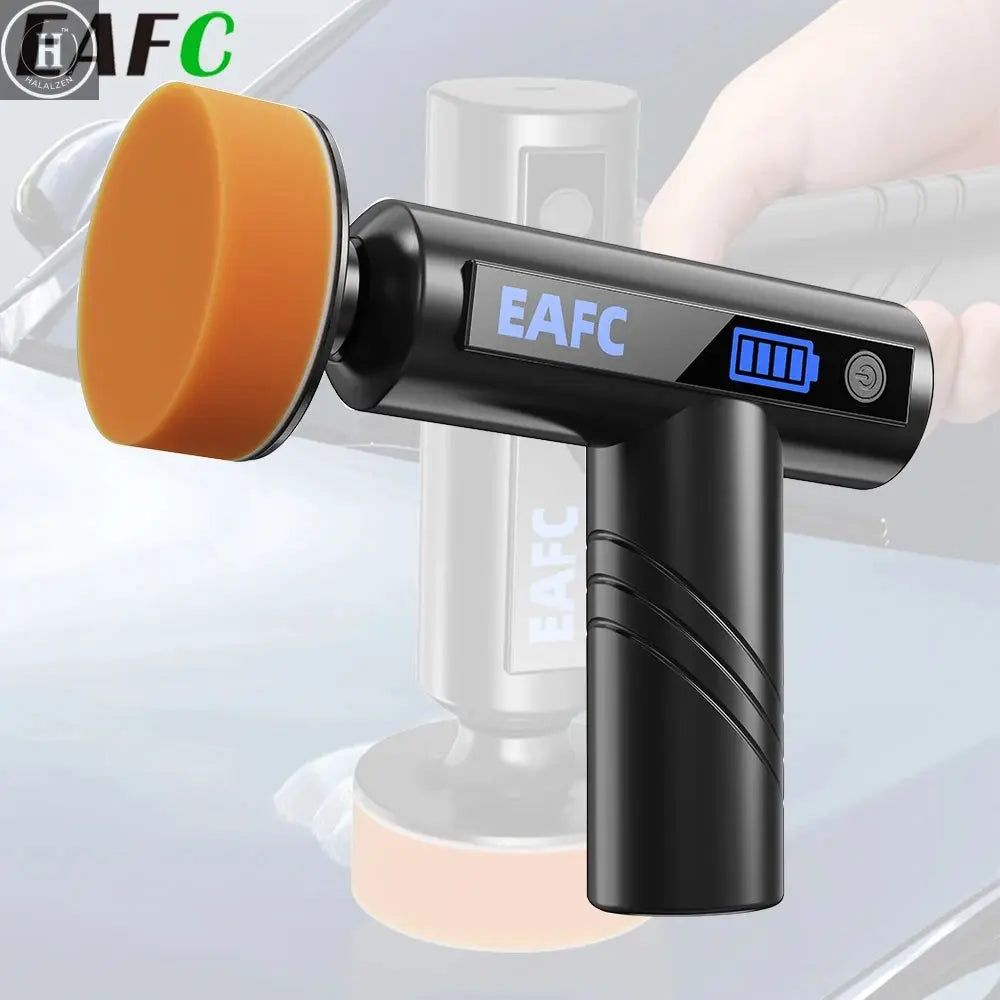 EAFC New Wireless Car Polisher Machine Handheld Portable Electric Polishing Wax Tool Cordless Auto Polish Waxing Machine HALALZEN