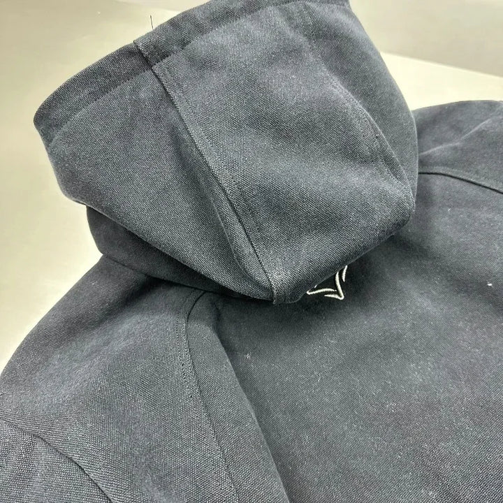 Vintage Wash Zipper hoodie Y2K Jacket Harajuku Hip Hop Alphabet Embroidery oversized hoodie for men and women sweatshirt tops