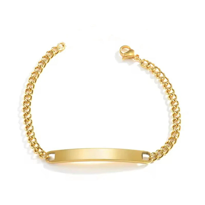 Couple Bracelet for Women Men Stainless Steel Cuban Chain Family Jewerly Lover