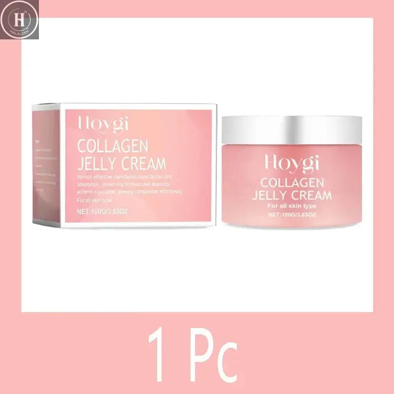 Collagen Jelly Cream Niacinamide Tightening Soothing Moisturizing Anti-Aging Firmness Hydration Skincare 100ml Face Gel HALALZEN