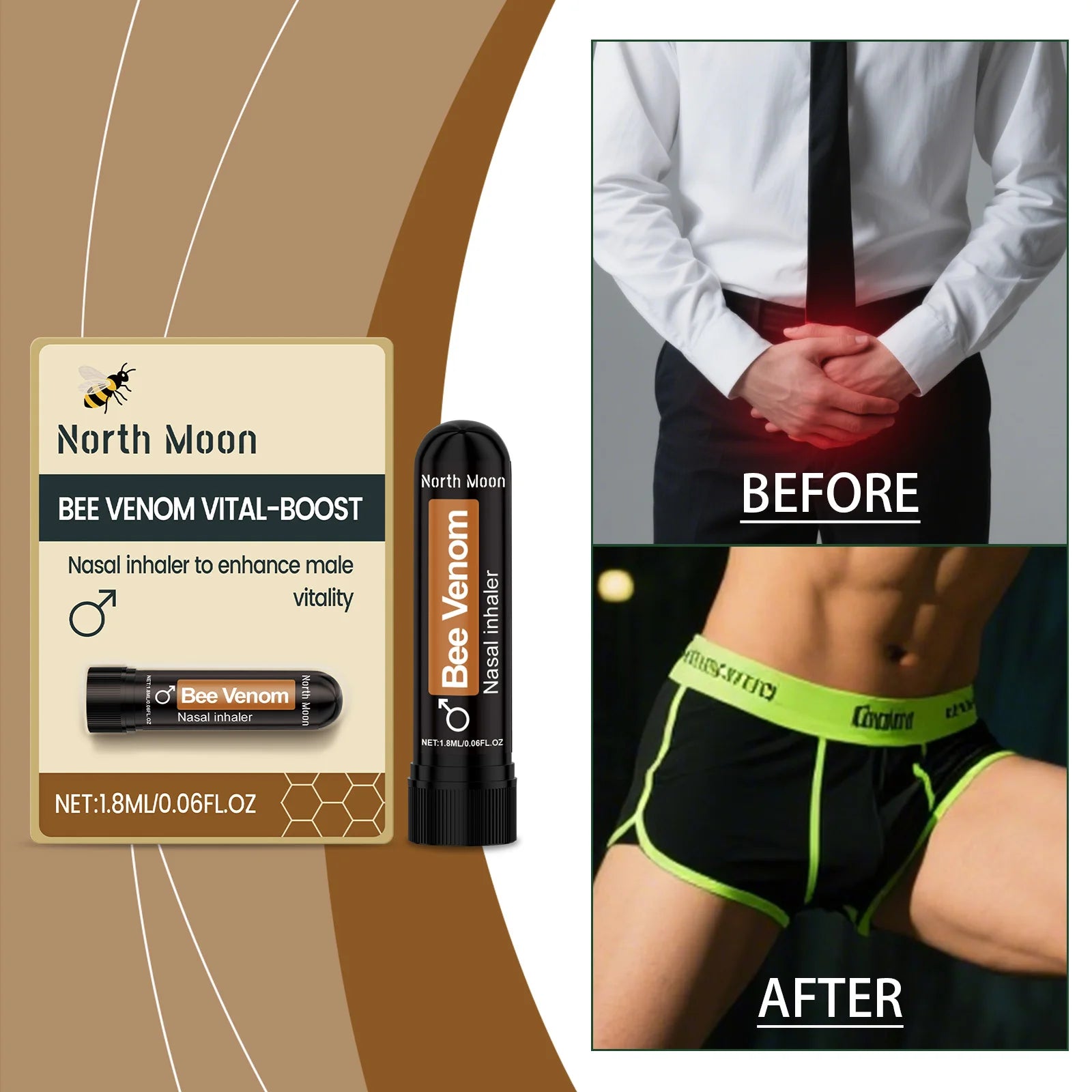 Men's Nursing Nasal Sniffing Stick Gentle Care Daily Nutrition Body Comfortable Inhalation Nasal Sniffing Stick