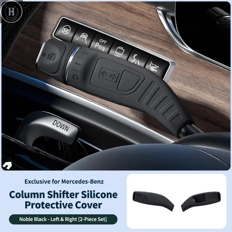For Mercedes-Benz Car Silicone Gear Shift Knob Cover Anti-Slip Lever Shifter Boot Automobiles Performance Interior Accessories HALALZEN