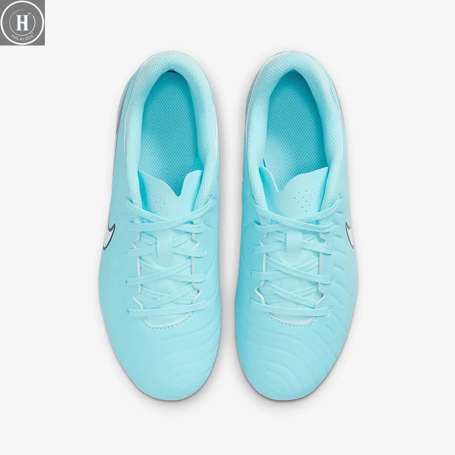 Nike genuine 2025 children's low cut lightweight, anti slip and wear-resistant football shoes DV4348-401 HALALZEN