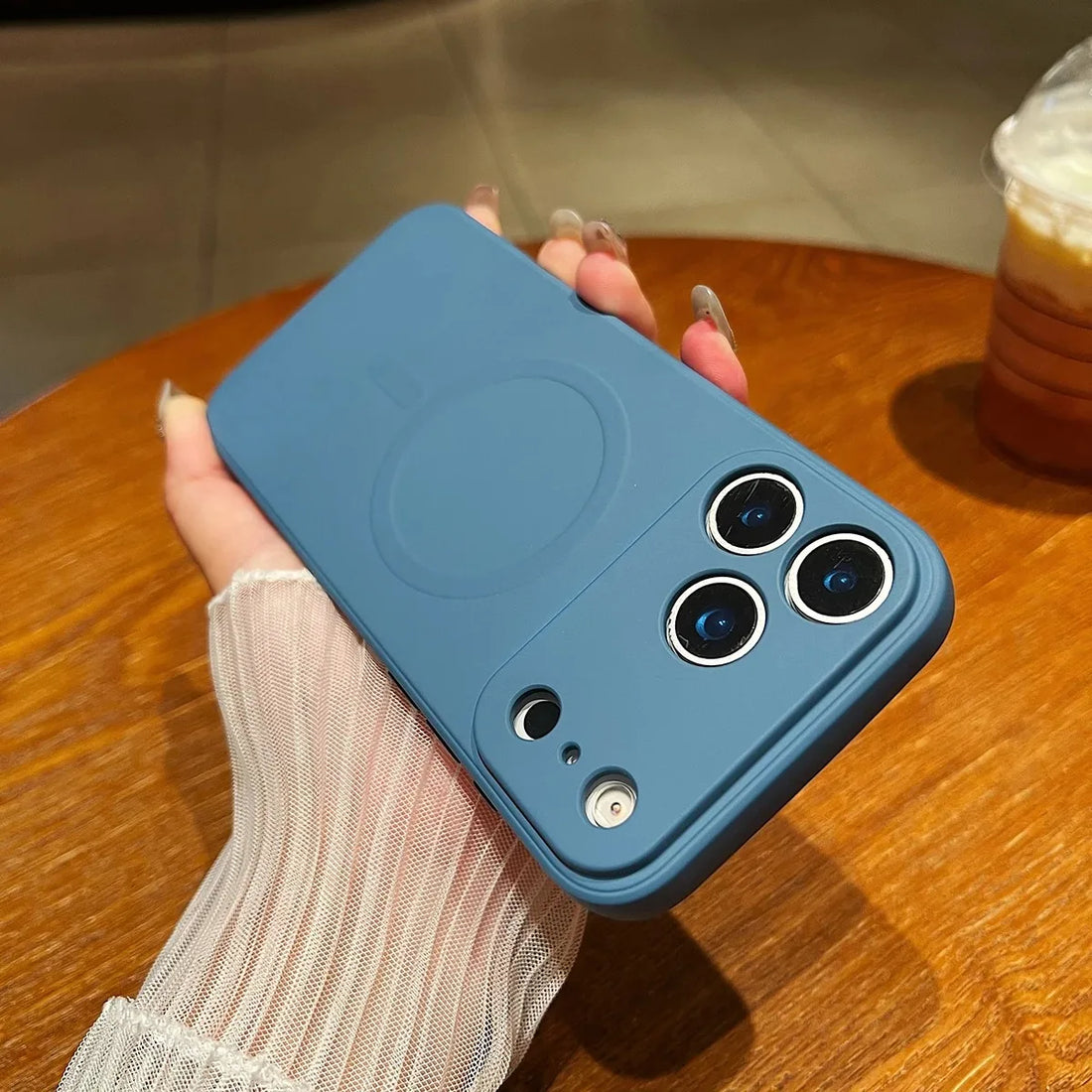 for iPhone 17 Pro Max 17 Air Case Magnetic Cover Mag-safe Liquid Silicone Lining All-round Camera ProtectPlease note phone model