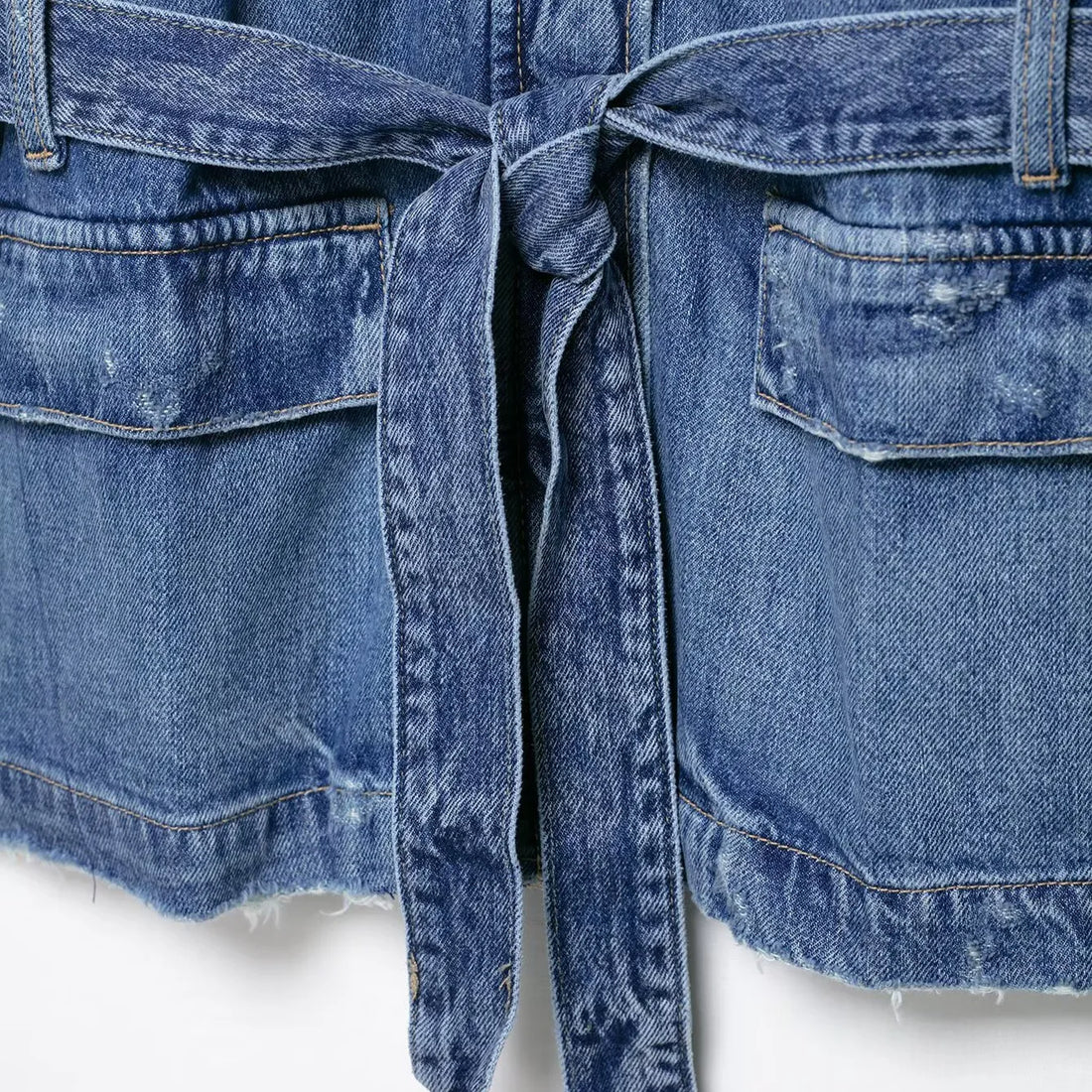 KIDCRKJ Elegant Women Spring Denim Jacket Lace Up Lapel Collar Full Sleeve Jean Outwear For Lady Stylish Desinged Female Coat