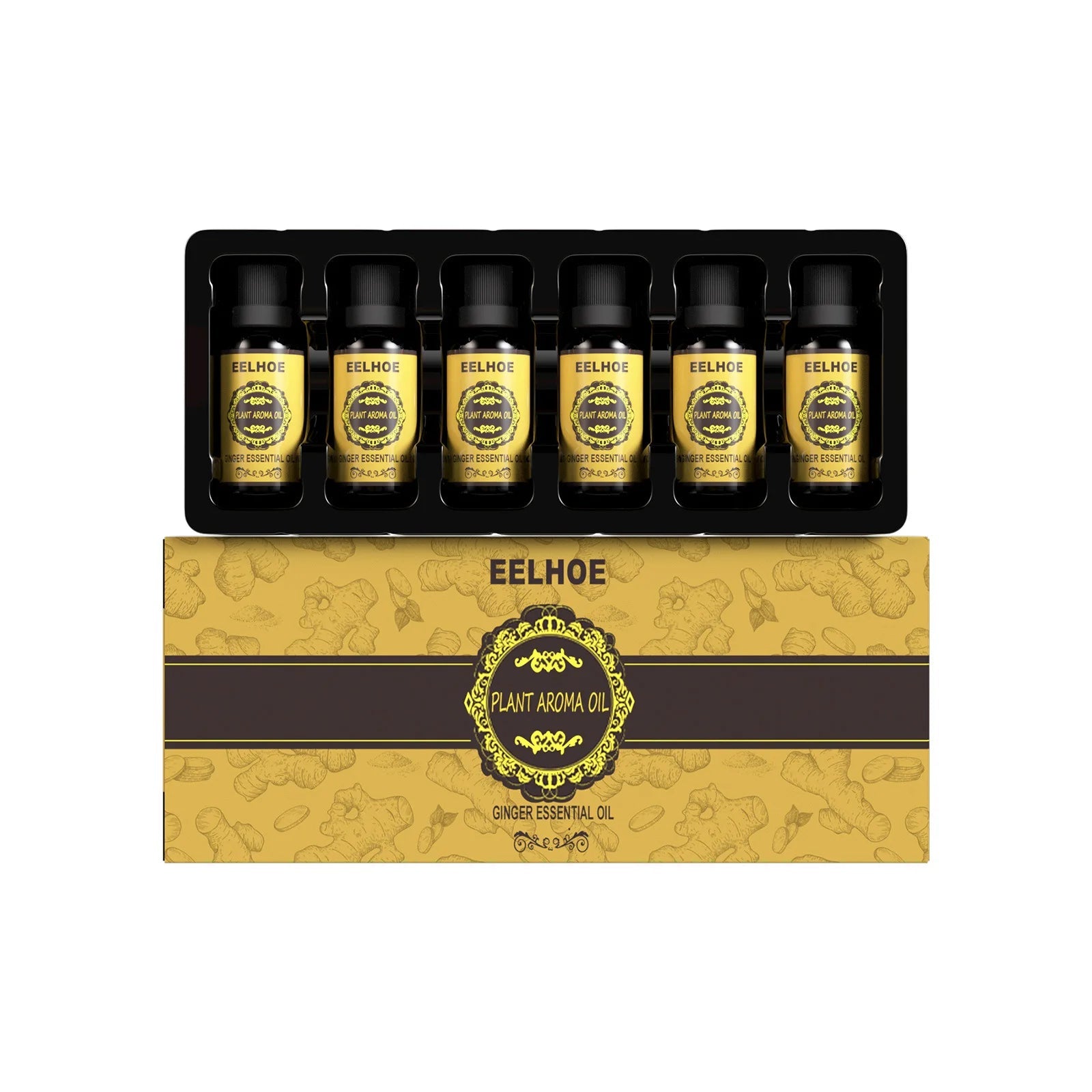 EELHOE Essential Oil Natural Ginger Slimming Lymphatic Drainage Therapy Anti Aging Plant Massage Essential Oils Free Shipping HALALZEN