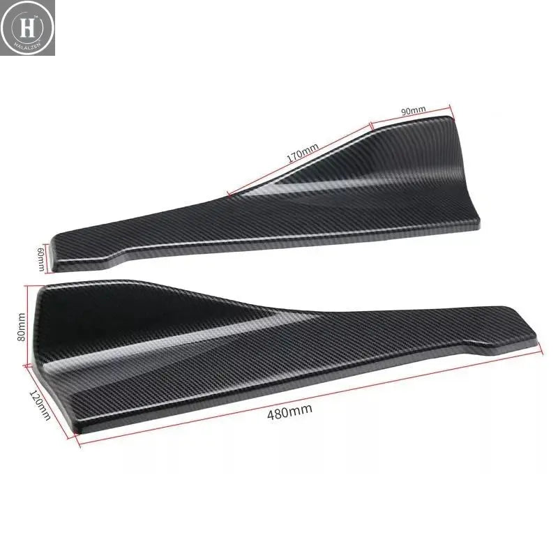 Universal Car Side Skirt Bumper Spoiler Splitter Protector For Volkswagen Golf 6 Volvo V70 Versa Nissan Accessories Peugeot 208 HALALZEN