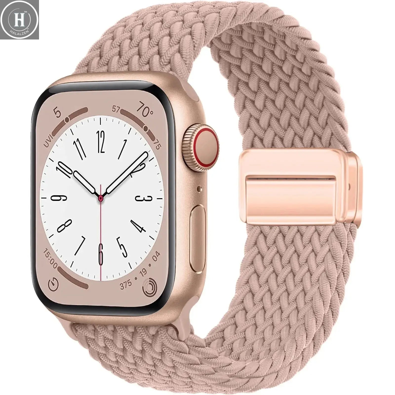 Braided Strap For Apple Watch Bands 40mm 45mm 41mm 44mm 42/46mm 49mm magnetic Bracelet iWatch series se 7 5 6 8 9 10 11 Ultra3 2 HALALZEN