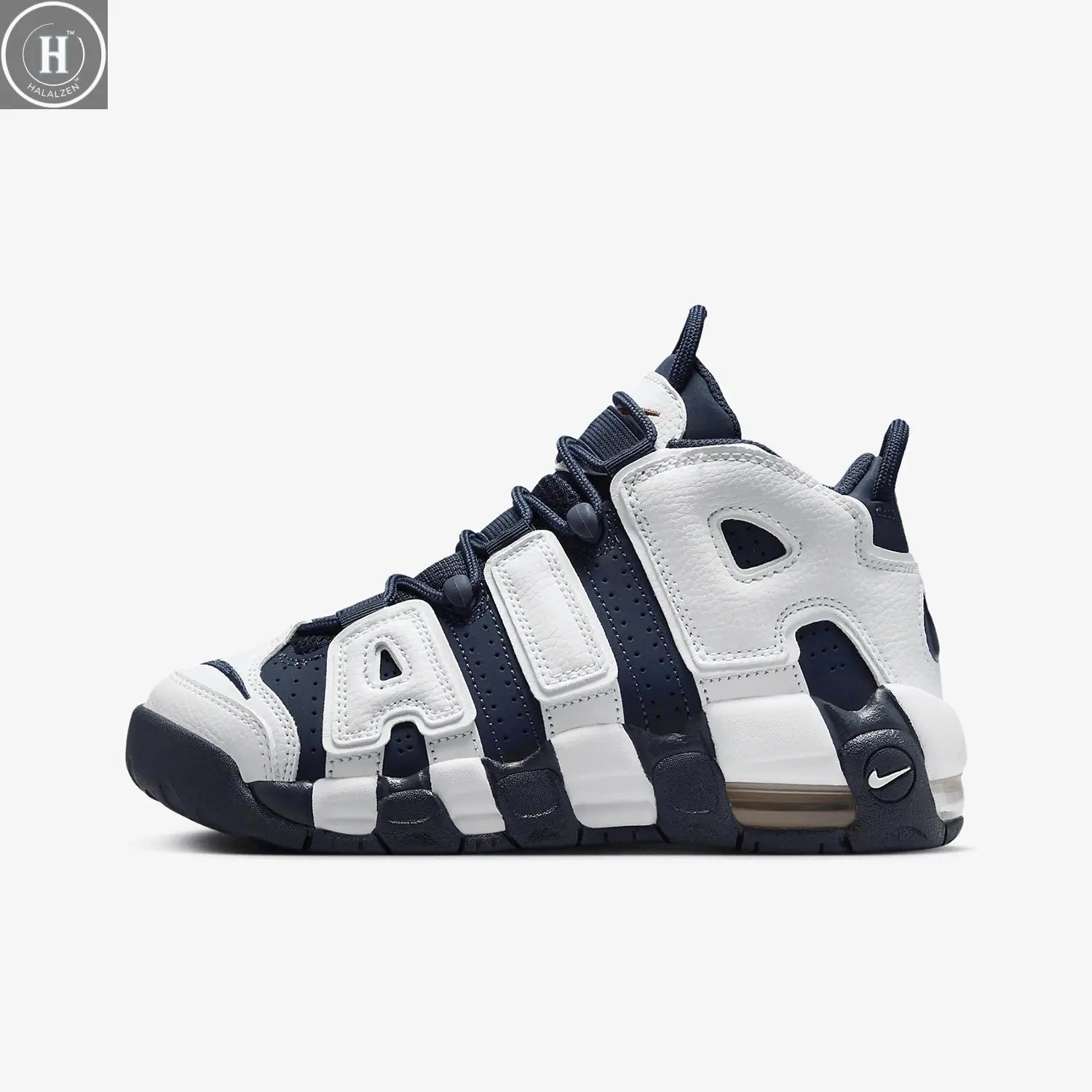 Nike genuine Air More Uptempo GS women's and children's sports shoes FV5371-100 HALALZEN