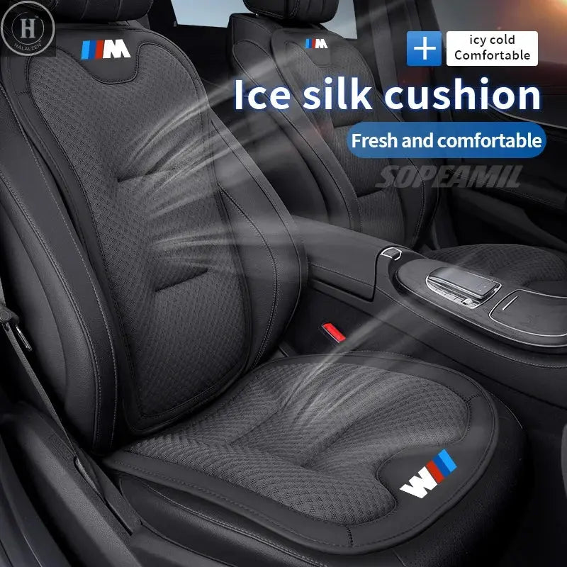 Car Seat Cushion Cover Breathable Ice Silk Seat Protector Pad BMW M M2 M3 M4 X1 X3 X5 X7 E39 E46 E60 E90 F10 F15 F20 F30 G20 G30 HALALZEN