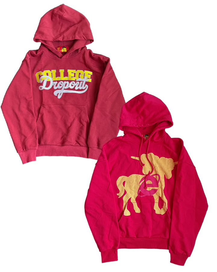 American Street Hip Hop Gothic Punk Fashion Printed Hoodie Y2K Retro Simple Casual Loose Sweatshirt Women's Style