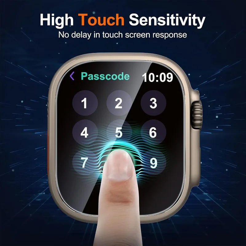 3-5Pcs Tempered Glass Screen Protector For Apple Watch Ultra 49mm Accessories HD Film iWatch Ultra automatic installation
