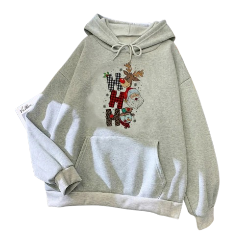 Christmas hoodie Y2K anime soft fabric winter female tracksuits comfortable printed design pattern