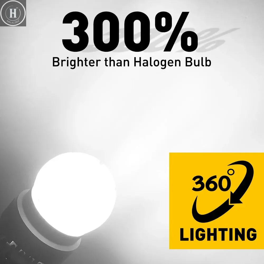 2x AUXITO T20 7443 7440 W21W W21/5W LED Bulb DRL Parking Reverse Lamp Stop Brake Signal Light White/Red/Yellow 12V 360° Lighting HALALZEN