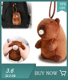 Rytanda Capybara Clap Circle Toys Slap Snap Wrap Wristband Bracelet Capybara Plush Hand Ring Fun Pop Circles Kids Christmas Gift