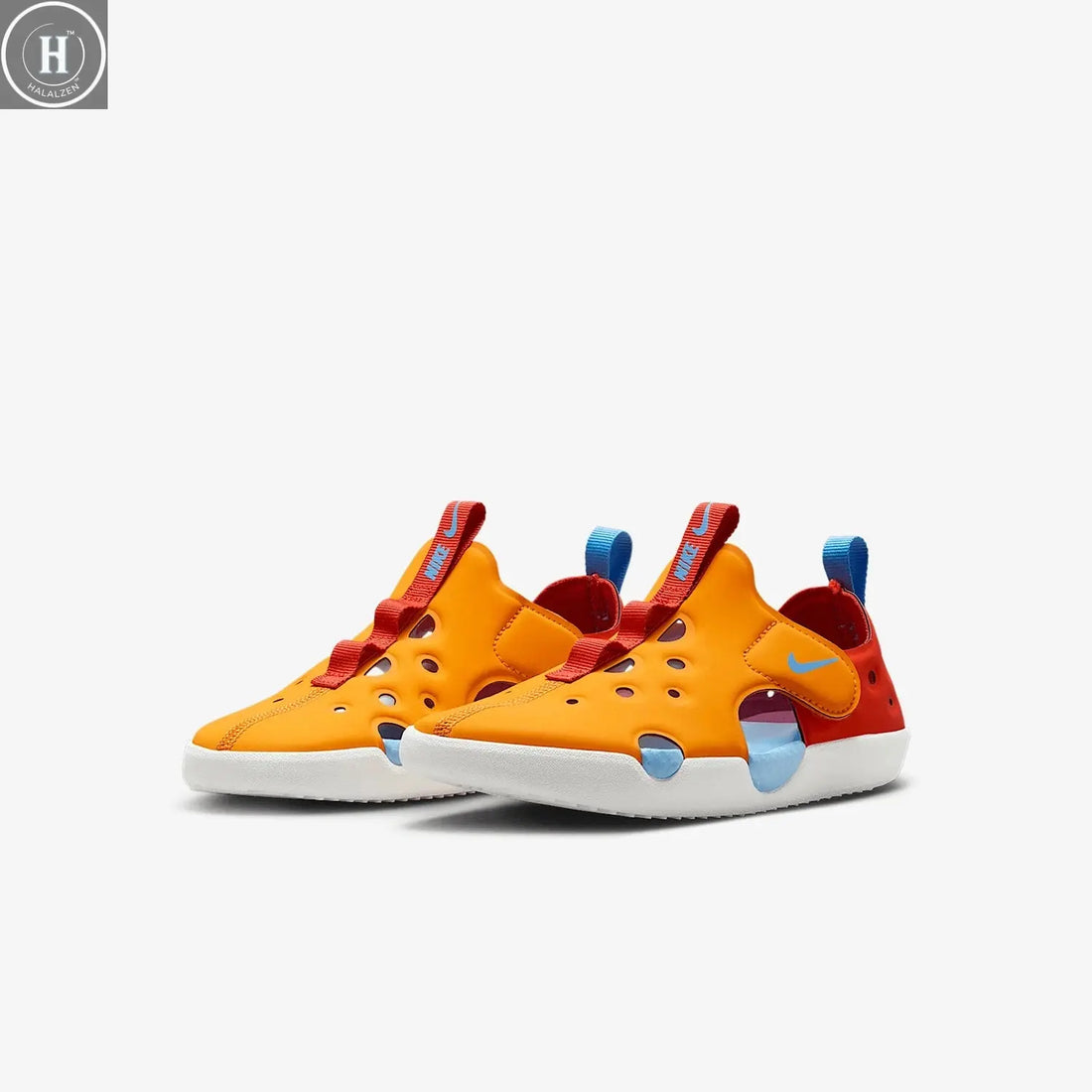 Nike Authentic Sunray Protect 4 Kids Breathable Covered Sandals HF6277-800 HALALZEN