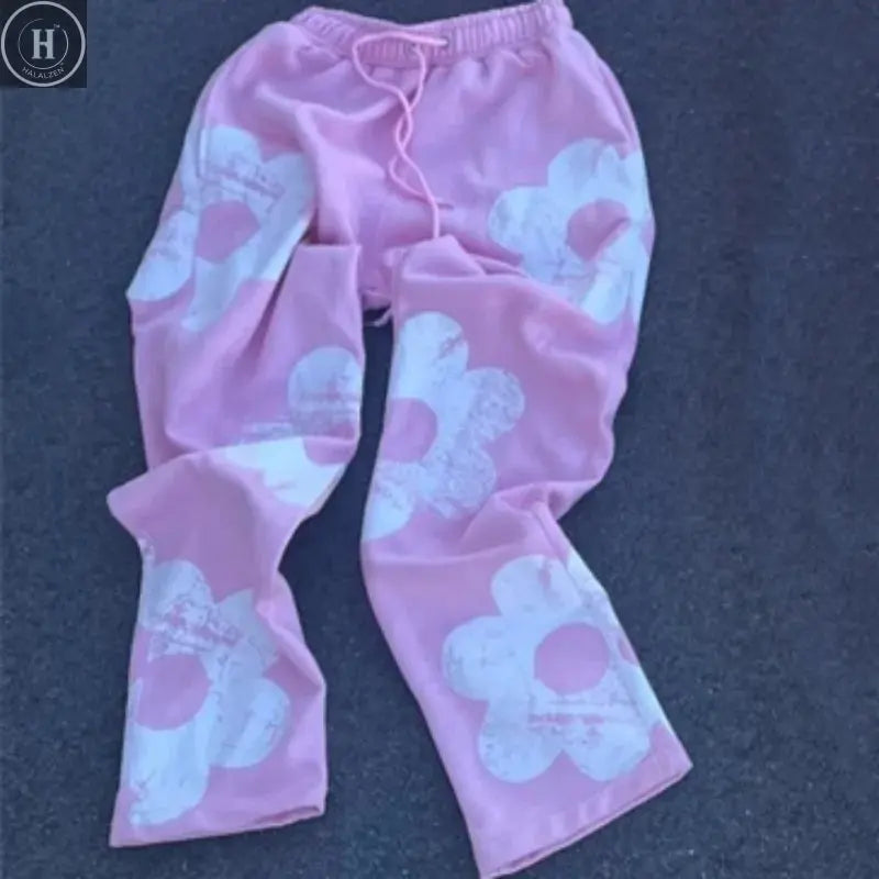 Y2k Aesthetics Winter Men's Sweatshirt Gothic Hip Hop Flowers Graphics Vintage Slim Hoodie Punk Grunge Long Sleeve Couple Jacket HALALZEN