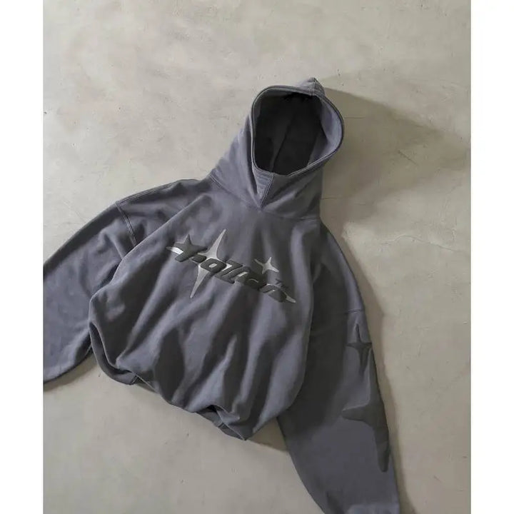 American Retro Gothic Men's Hoodie New High Street Trend y2k Harajuku Men And Women Loose Street Casual Punk Sweatshirt Pullover