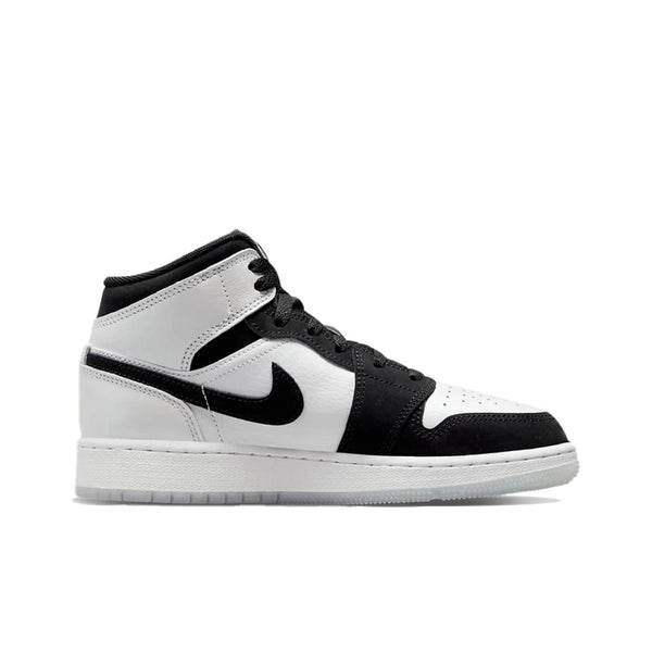 Original Air Jordan 1 Mid 'Oreo' GS Size For Women Classic Retro Basketball Sneakers Shoes